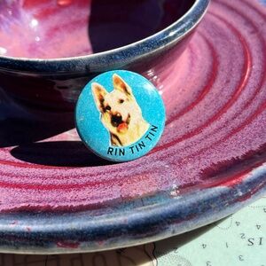 Vintage 1959 Rin Tin Tin Pin / Button / Badge